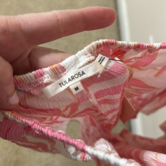 NWT Tularosa Fairytale Romper in Pink Palm Print - Picture 6 of 8